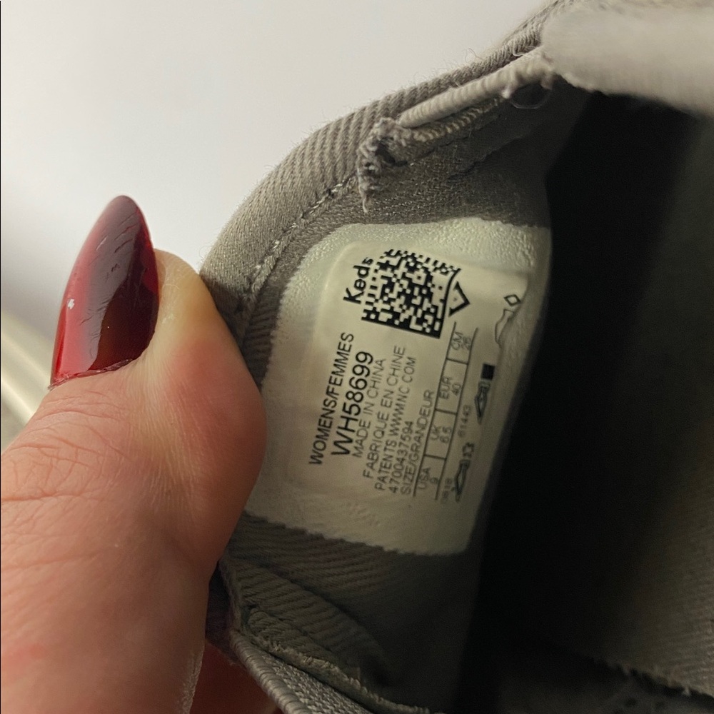 Keds Women's Gray Slip On Sneakers 9 - Picture 9 of 9